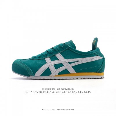 asics 亚瑟士 女鞋真标半码制 配足弓鞋垫 日产经典老牌-鬼塚虎 Onitsuka Tiger Mexico 66经典墨西哥系列复古经典百搭板鞋休闲运动鞋慢