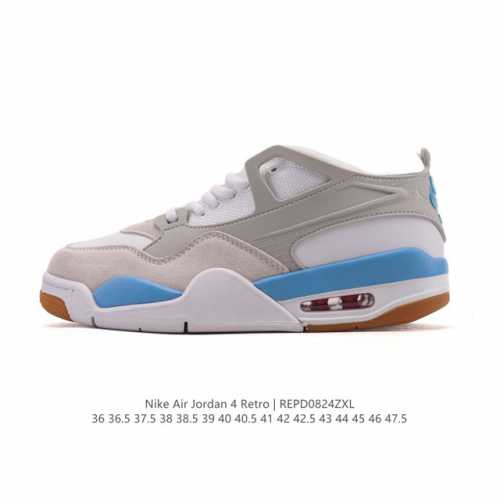耐克 Nike Air Jordan 4 Retro Og迈克尔 乔丹Aj4代乔4 低帮复古休闲运动文化篮球鞋。秉承轻量化的速度型篮球鞋设计思想完成设计，降低重