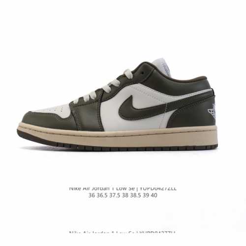 耐克 乔丹Air Jordan 1 Low Aj1 乔1 乔丹1代Aj1 低帮复古文化休闲运动篮球鞋。从1985 年面世的元年款汲取设计灵感，采用简洁大方的经典