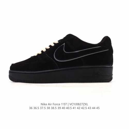 耐克 Nike Air Force 1 '07 Low 空军一号含气垫 小白鞋 2025年新款 低帮百搭厚底增高休闲运动板鞋。柔软、弹性十足的缓震性能和出色的中