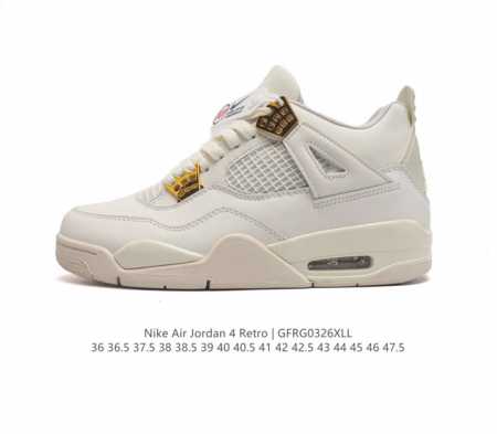 耐克 Nike Air Jordan 4 Retro Og迈克尔 乔丹aj4代乔4 中帮复古休闲运动文化篮球鞋 秉承轻量化的速度型篮球鞋设计思想完成设计 降低重 - 点击图像关闭