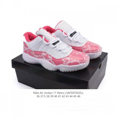 耐克乔丹11代 Nike Air Jordan 11 Retro 复刻男女运动鞋 Aj11代经典设计，深受球员与球迷喜爱。Jordan 乔丹 采用漆皮牛培革鞋面