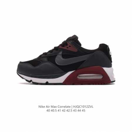 耐克 Nike Air Max Correlate 气垫缓震耐磨运动鞋时尚潮流休闲透气跑步鞋，选用网眼鞋面，脚感舒适透气。鞋舌、鞋侧及后跟处饰有品牌标识，简约大 - 点击图像关闭