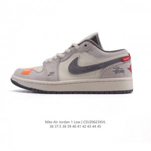 公司级 耐克 乔丹Air Jordan 1 Low Aj1 乔1 乔丹1代Aj1 低帮复古文化休闲运动篮球鞋。从1985 年面世的元年款汲取设计灵感，采用简洁大