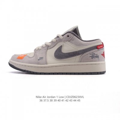 公司级 耐克 乔丹Air Jordan 1 Low Aj1 乔1 乔丹1代Aj1 低帮复古文化休闲运动篮球鞋。从1985 年面世的元年款汲取设计灵感，采用简洁大