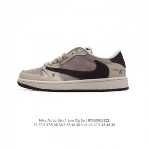 真标 耐克 Nike Air Jordan 1 Low Og Sp Military Blue Aj1乔1 倒勾 路易威登联名 低帮篮球鞋 Aj1 乔丹1代 A