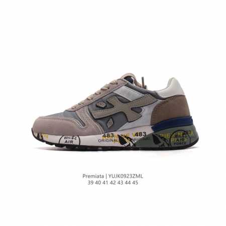 公司级 Premiata 普拉米亚达 普瑞米亚达 广东原产运动鞋时尚小白鞋复古百搭板鞋。采用柔软皮革鞋面，超软皮内里脚垫，外置耐磨橡胶鞋底意大利高奢鞋履品牌 普 - 点击图像关闭