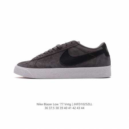耐克 Nike Blazer Low '77 VNTG 男女子运动板鞋 重现低调风格和经典篮球外观，依托经典简约魅力和舒适性能，备受街头时尚赞誉。华美翻毛皮细节 - 点击图像关闭