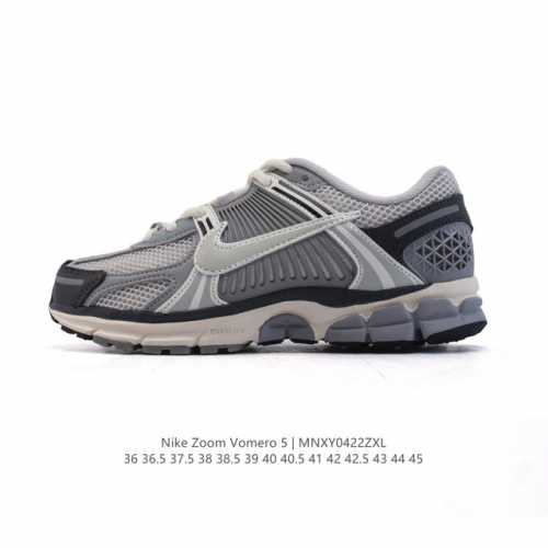Nike 耐克夏季 Zoom Vomero 5 运动鞋休闲训练跑步鞋。Nike Zoom Vomero 5 男女子运动鞋妥帖包覆足部，提供透气支撑效果。耐穿材料
