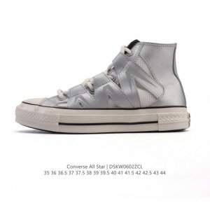 Converse All Star 高帮男女士同款运动板鞋 一星匡威全明星复古 休闲百搭板鞋 户外经典透气皮革拼接帆布面慢跑鞋。这个系列是匡威最古老的系列了。是