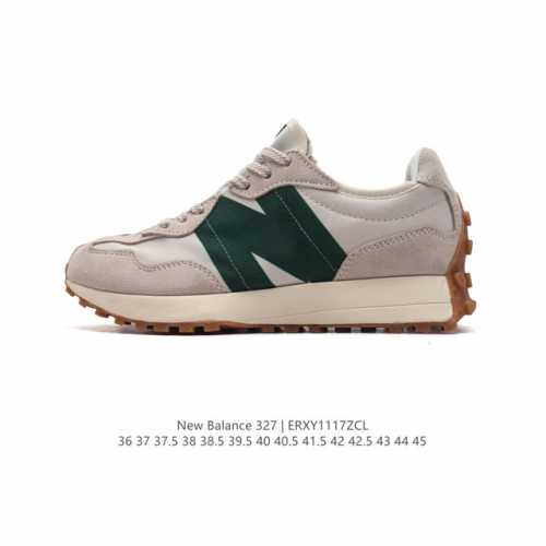 真标 Nb 新百伦 New Balance 327系列复古休闲运动慢跑鞋时尚男女运动鞋 以更纯粹的复古风格设计打造的全新造型 侧身还以解构设计，将 N 字标志以
