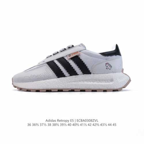 180 阿迪达斯 新款 三叶草 厚底 Adidas Retropy E5 新款 爆米花 低帮经典运动鞋潮厚底增高男女士慢跑鞋。以70年代经典跑步鞋为灵感，新鲜演