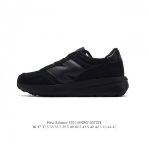 New Balance Nb370 新百伦织物层牛皮防滑减震透气舒适耐磨减震低帮轻休闲鞋 厚底增高运动板鞋。 货号: U370Aj 尺码: 36 37 37.5