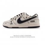 耐克Nike Dunk Low 板鞋 Sb系列经典百搭休闲运动板鞋 解构绑带 双鞋带，加厚鞋舌的填充，使舒适性大大提升，同时也更方便穿脱中底部分则加入了脚感柔软