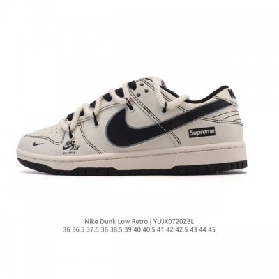 耐克Nike Dunk Low 板鞋 Sb系列经典百搭休闲运动板鞋 解构绑带 双鞋带，加厚鞋舌的填充，使舒适性大大提升，同时也更方便穿脱中底部分则加入了脚感柔软