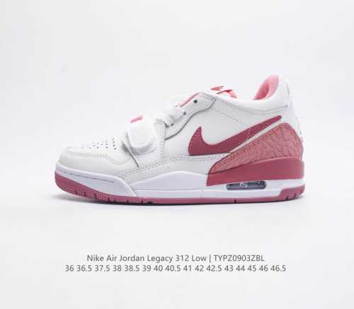 公司级头层皮耐克 Aj 乔丹 Air Jordan Legacy 312 Low 低帮男女运动鞋百搭篮球鞋 有着交错结合的设计 它的名字就展现出它所包含的鞋款元
