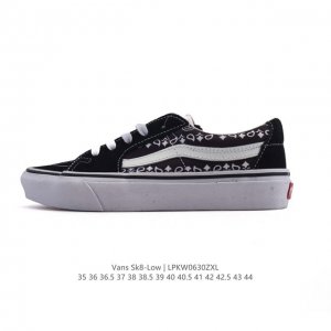 万斯 Vans Sk8-Low 经典款 小红书爆款低帮休闲帆布拼接硫化板鞋 工艺：硫化1:1 重量1:1、真标、原钢印、材质标、鞋型标、合格证 尺码：35 36