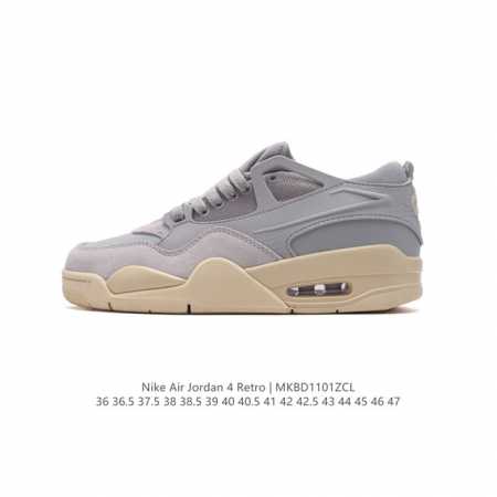 耐克 新款 Nike Air Jordan 4 Retro OG 低帮 迈克尔 乔丹AJ4代乔4 复古休闲运动文化篮球鞋。秉承轻量化的速度型篮球鞋设计思想完成设 - 点击图像关闭