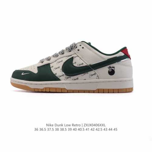 公司级 耐克 Nike Dunk Low Retro 运动鞋 2025年新款 经典复古板鞋 。作为 80 年代经典篮球鞋款，起初专为硬木球场打造，后来成为席卷街