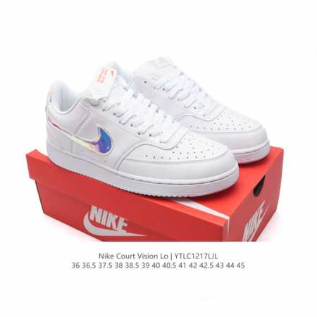 耐克nike Court Vision Low 校园风低帮复古篮球板鞋男女运动鞋。延续 年代复古篮球鞋，添加学院风细节。皮革组合鞋面，利落风格，重现复古篮球风范 - 点击图像关闭