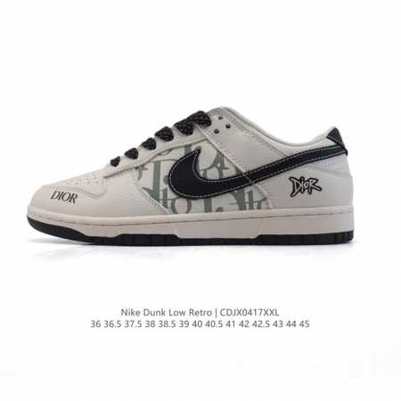 公司级 耐克 Nike Dunk Low Retro 运动鞋复古板鞋2025年新款，作为 80 年代经典篮球鞋款，起初专为硬木球场打造，后来成为席卷街头的时尚标 - 点击图像关闭
