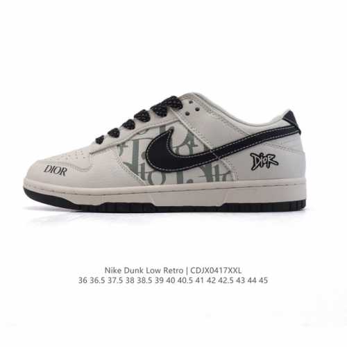 公司级 耐克 Nike Dunk Low Retro 运动鞋复古板鞋2025年新款，作为 80 年代经典篮球鞋款，起初专为硬木球场打造，后来成为席卷街头的时尚标