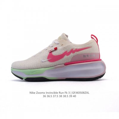 真标 耐克 Nike Zoomx Invincible Run Fk 3 机能风格运动鞋 厚底增高老爹鞋。最新一代的Invincible 第三代来了！首先鞋面采