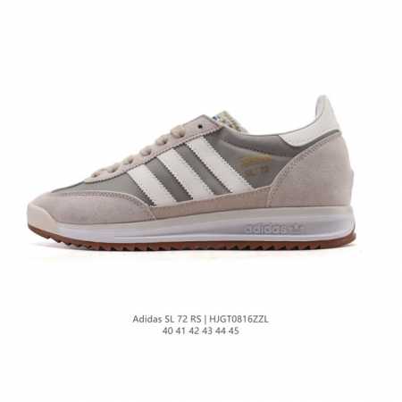 阿迪达斯Adidas Sl 72 Shoes 经典复古薄底运动鞋 T头鞋 三叶草复古休闲跑步鞋休闲运动鞋 这款经典运动鞋携复古型格，来访你的活力日常 采用舒爽帆 - 点击图像关闭