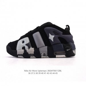 耐克 Nike Air More Uptempo '96 皮蓬全掌气垫男女子运动鞋厚底增高缓震慢跑鞋。续写 20 世纪 80 年代和 90 年代篮球运动飞速发展