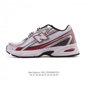 New Balance Mr740 Nb新百伦系列复古老爹风休闲运动慢跑鞋。采用轻质牛剖革拼接透气网眼衬垫织物鞋面材质 T-Beam大底提供足步弓支撑 保持步态