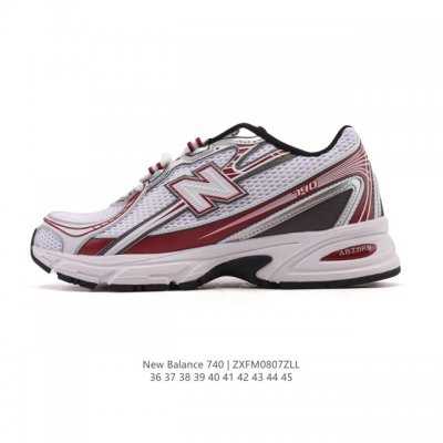 New Balance Mr740 Nb新百伦系列复古老爹风休闲运动慢跑鞋。采用轻质牛剖革拼接透气网眼衬垫织物鞋面材质 T-Beam大底提供足步弓支撑 保持步态