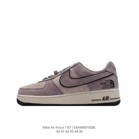耐克 Nike Air Force 7 X Supreme X The North Face Sup 北面 三方联名空军一号低帮厚底增高百搭运动板鞋 原楦头原纸 - 点击图像关闭