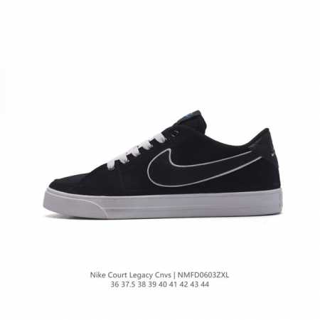 真标 耐克nike Court Legacy 运动鞋融合经典复古款式与时尚街头风格设计，向网球文化的辉煌历史致敬。 帆布鞋面经久耐穿，易于清洁；精致缝线设计，营 - 点击图像关闭