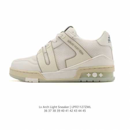 公司级 路易威登 Louis Vuitton Lv路易威登板鞋 时尚运动鞋潮厚底增高男女鞋。舒适防滑底和百搭性霸屏整个时尚娱乐圈，细节调整完美主义！采用柔软皮革 - 点击图像关闭