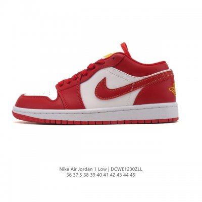 耐克 乔丹Air Jordan 1 Low Aj1 乔1 乔丹1代Aj1 低帮复古文化休闲运动篮球鞋。该鞋款从 1985 年元年款汲取设计灵感，焕新演绎简约经典