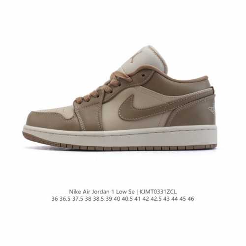 耐克 乔丹Air Jordan 1 Low Aj1 乔1 乔丹1代Aj1 低帮复古文化休闲运动篮球鞋。从1985 年面世的元年款汲取设计灵感，采用简洁大方的经典