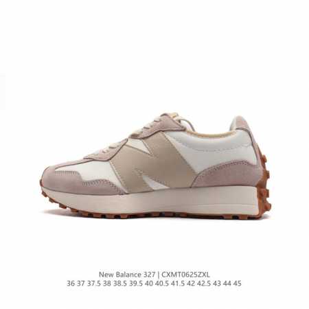 真标 Nb 新百伦 New Balance 327系列复古休闲运动慢跑鞋时尚男女运动鞋 以更纯粹的复古风格设计打造的全新造型 侧身还以解构设计，将 N 字标志以 - 点击图像关闭