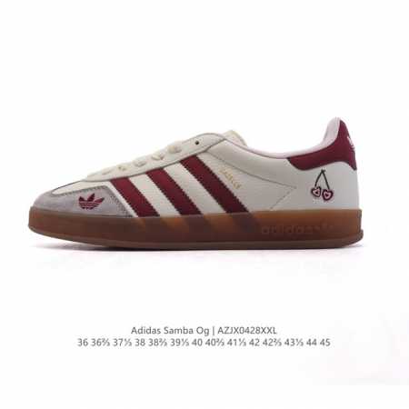 公司级 阿迪达斯 德训鞋 Adidas Originals Samba Og Shoes 经典运动鞋小白鞋 T头鞋 男女士板鞋 彰显休闲摩登风情的时尚经典鞋。它 - 点击图像关闭