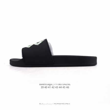 公司级 Balenciaga 巴黎世家拖鞋 家居休闲拖鞋 沙滩拖鞋 男鞋广东原产，采用Pu高密度防滑橡胶鞋底及3D立体Tpu光泽上盖材质，配置正确包装物及灰色天 - 点击图像关闭
