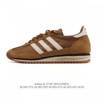 公司级 阿迪达斯Adidas Sl 72 Shoes 经典复古薄底运动鞋 T头鞋 三叶草复古休闲跑步鞋休闲运动鞋 这款经典运动鞋携复古型格，来访你的活力日常 采