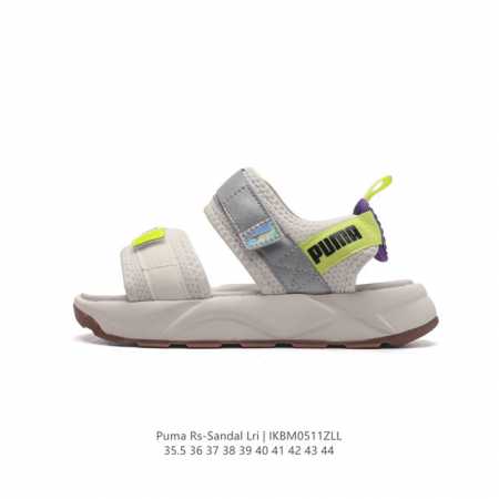 Puma 彪马 #采用尼龙织带条魔术贴调节设计#发泡轻量缓震eva中底及耐磨防滑橡胶外底男女神宣美同款，夏日新品puma 彪马 Rs-Sandal Lri 百搭 - 点击图像关闭