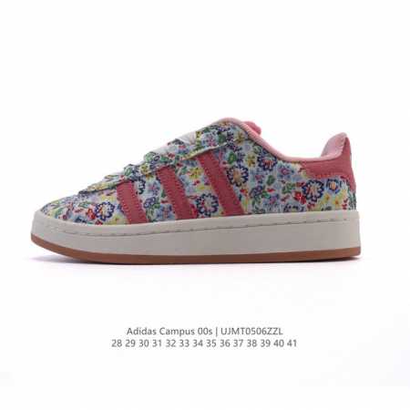 童鞋 亲子鞋 Adidas阿迪达斯.三叶草Campus 00S 面包鞋复古休闲板鞋 刺绣花朵。千禧回潮！Adidas Campus 00S 经典再现！面包化的C - 点击图像关闭
