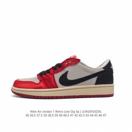 耐克 乔丹air Jordan 1 Low Aj1 乔1 乔丹1代aj1 低帮复古文化休闲运动篮球鞋。该鞋款从 1985 年元年款汲取设计灵感，焕新演绎简约经典 - 点击图像关闭