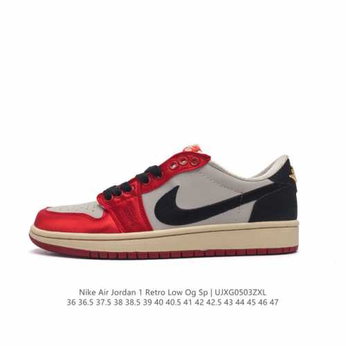 耐克 乔丹air Jordan 1 Low Aj1 乔1 乔丹1代aj1 低帮复古文化休闲运动篮球鞋。该鞋款从 1985 年元年款汲取设计灵感，焕新演绎简约经典