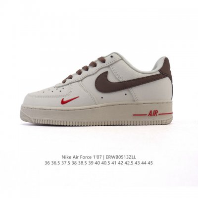 耐克 Nike Air Force 1 '07 Low 空军一号含气垫 小白鞋 低帮百搭厚底增高休闲运动板鞋。柔软、弹性十足的缓震性能和出色的中底设计，横跨复古