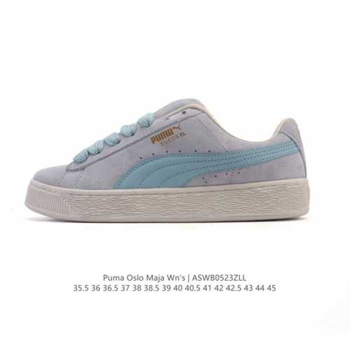 特价 彪马 puma 男女式运动板鞋 Suede Xl Crush 防滑耐磨百搭舒适时尚休闲鞋 puma Black-Shadow Gray复古单品彪马 时尚