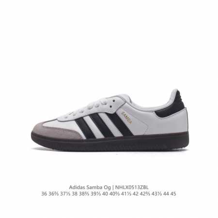 公司级 头层皮 阿迪达斯 德训鞋 Adidas Originals Samba Og Shoes 经典运动鞋小白鞋 T头鞋 男女板鞋 彰显休闲摩登风情的时尚经典 - 点击图像关闭