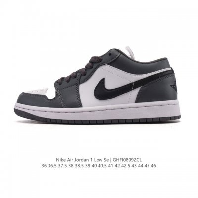 耐克 乔丹Air Jordan 1 Low Aj1 乔1 乔丹1代Aj1 低帮复古文化休闲运动篮球鞋。从1985 年面世的元年款汲取设计灵感，采用简洁大方的经典