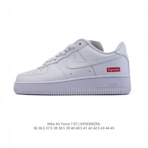 210 【公司级】耐克 Nike Air Force 1 '07 Low 空军一号含气垫 小白鞋 2025年新款 低帮百搭厚底增高休闲运动板鞋。柔软、弹性十足的