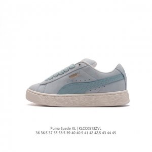 全头层皮 彪马puma Suede Xl 低帮复古轻便透气防滑减震休闲鞋 厚底增高运动板鞋。 类型：男女鞋 尺码: 36-45含半码 货号：395205 编码：